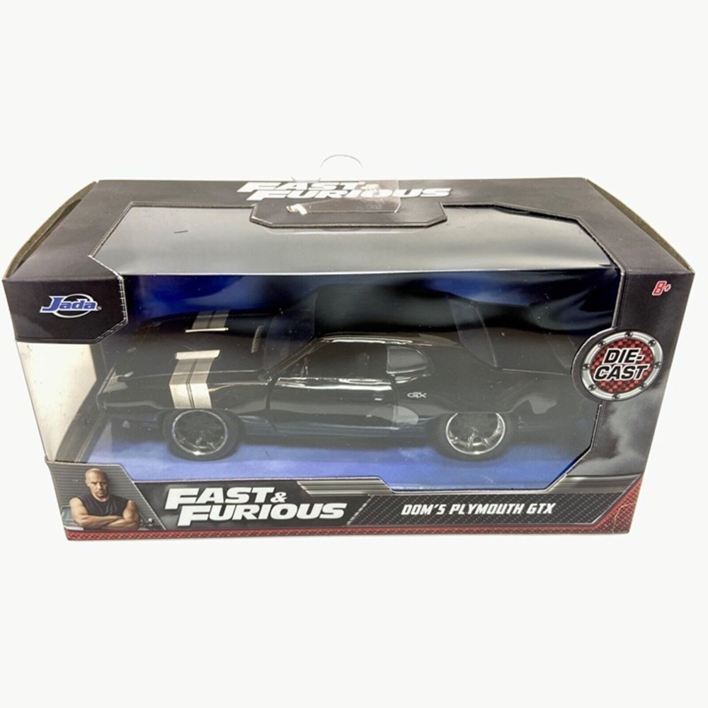 Fast & Furious Dom's Plymouth GTX Black 1:32 Die-cast Jada Model Car NIP 2023‎